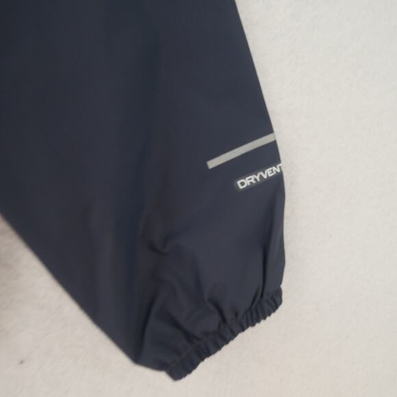 NEW The North Face Girl's 7/8 Resolve Reflective Jacket Hood Rain Wind Gray - Picture 2 of 13